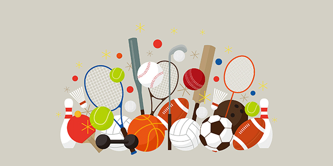 野球やサッカー、テニスなどのスポーツ用品