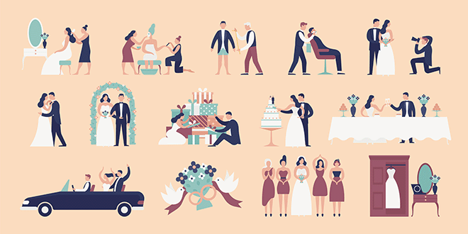 様々な結婚式のイメージ