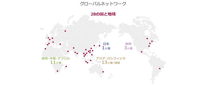 高砂香料工業の海外展開は28の国と地域に進出