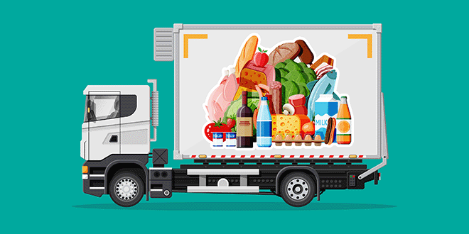 食品トラックの画像